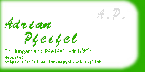 adrian pfeifel business card